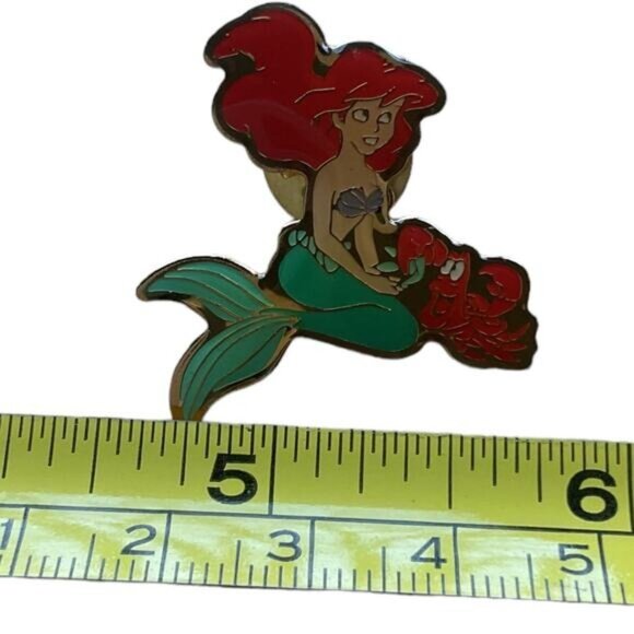Disney Ariel & Sebastian Enamel Pin Mermaid Design Collectors Item - Picture 3 of 4